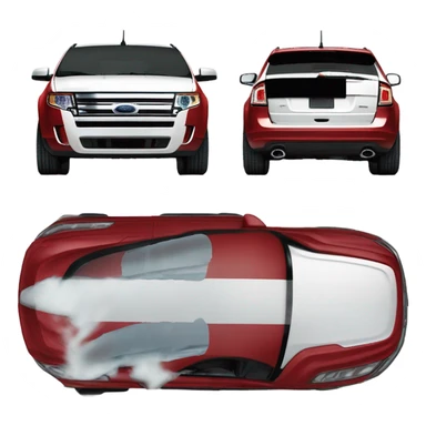 Ford edge red 2010 sticker