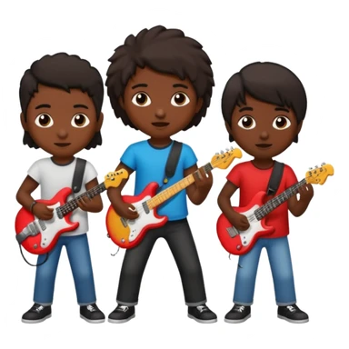 rock player kids sticker