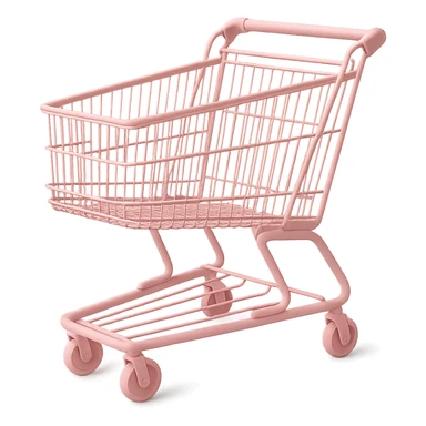 pink shopping cart, variation 3 sticker