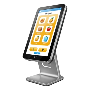 digital kiosk for shopping sticker