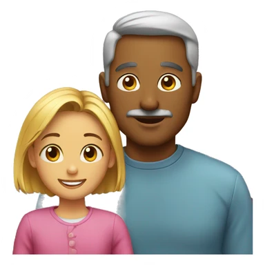 Father and daughter  sticker