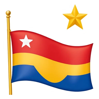 Create an emoji of independantists Guadeloupe flag sticker