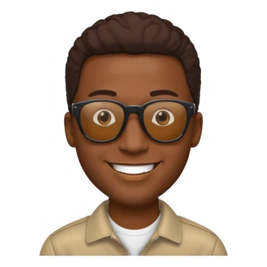 Sunglasses, black guy sticker