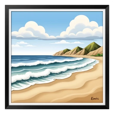 Beach from Lima, Peru sticker