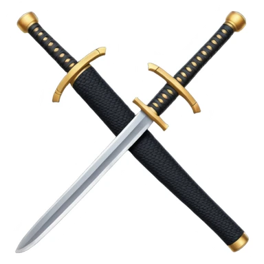 The hilt of a samurai sword sticker