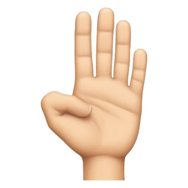 A hand grabbing a finger  sticker