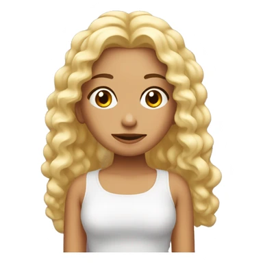 Una chica blanca con rulos durmiendo sticker