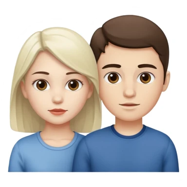 White big sis and brother sticker