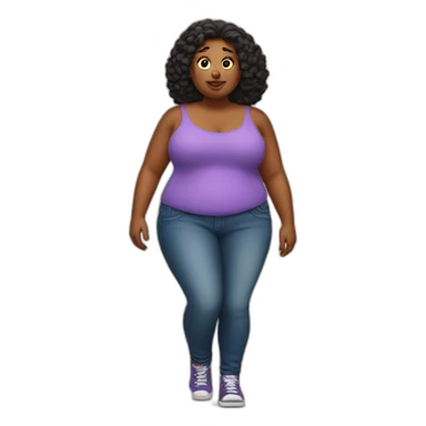 super duper fat women sticker