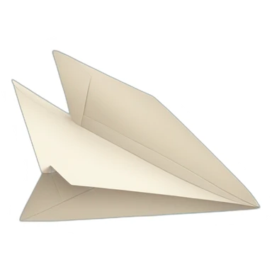 paper airplane flying sticker