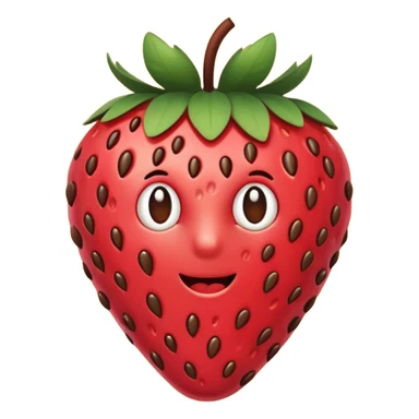 strawberry covered in chocolate sticker