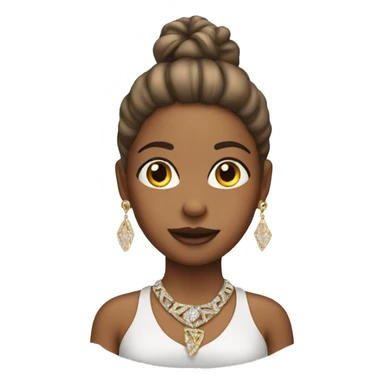 girl in car with jewelry sticker