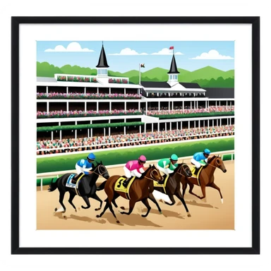 Kentucky derby  sticker