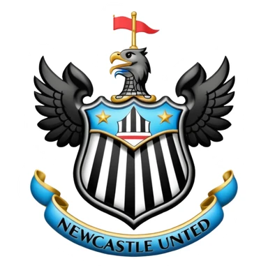 Newcastle United logo sticker