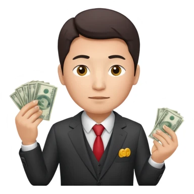 кыргызский бизнесмен считающий деньги sticker