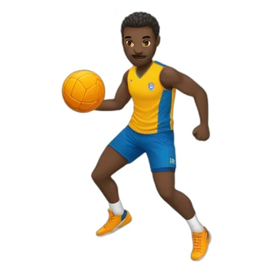 handball player sticker