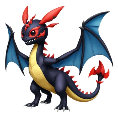 Venom-Stitch-Pikachu-Toothless-Yveltal-Lunala-Fakémon-hybrid-creature (full body)  sticker