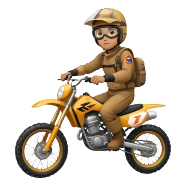 Guy on a dirtbike  sticker