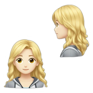 Your lie in april blonde girl sticker