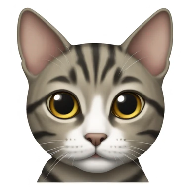 Mackerel tabby cat sticker