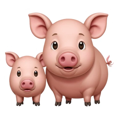 Une fourmi et un cochon dinde devant un trisomique  sticker