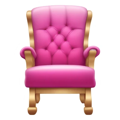 Pink ombre electric-chair with glitter and sparks sticker