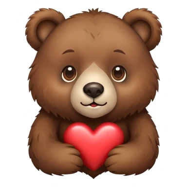Oso con corazón  sticker