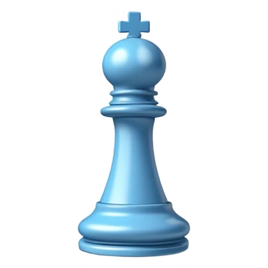 
chess bishop piece object, classic bishop shape with top slit, 3D cartoon, glossy material, soft shadow, mobile game icon style, centered, clean background, no text, no watermark
 sticker