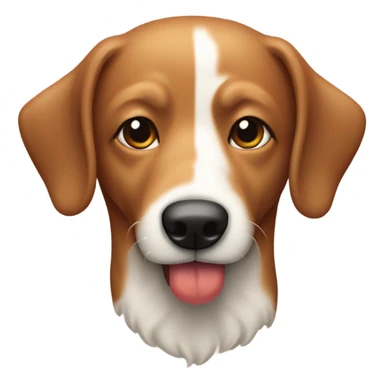 Un perro salchicha color café con un lazo sticker