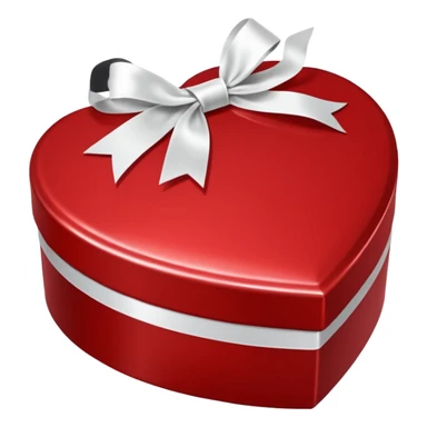 valentines day heart shaped box of chocolates sticker
