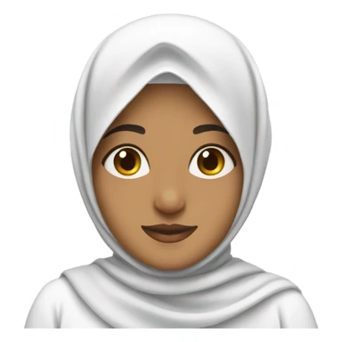 bangali girl with white hijab sticker