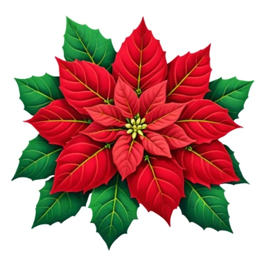 Poinsettia emoji sticker