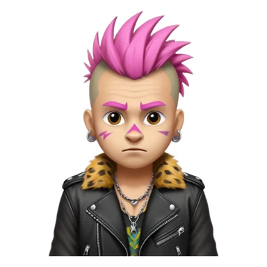 musician animal punk sticker