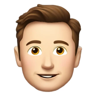 Elon musk on top of a rocket ship  sticker