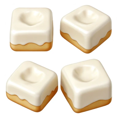 Rock-hard dried yogurt bites, rich in nutrients. sticker