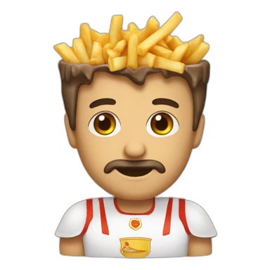 Marcon qui embrasse poutine sticker