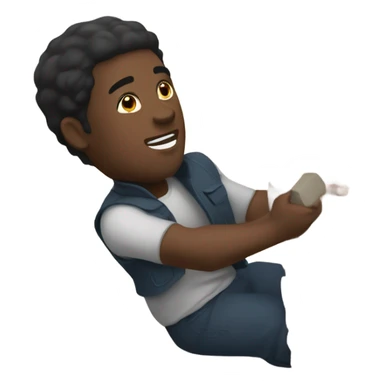 Black man laying bricks sticker