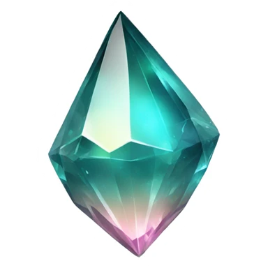 Shiny sparkly glass crystal gem shard sticker