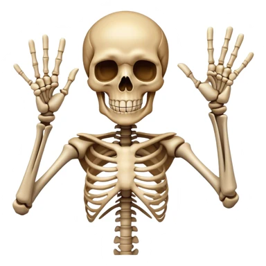Skeleton Hang Loose Hand sticker
