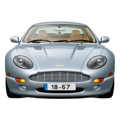 1992 Aston Martin db7 Solent silver 3.2 litre straight 6 sticker