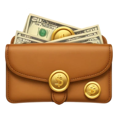 Aviator money emoji, wallet full of cash, casino vibe, premium 3D emoji style, clean, no background
 sticker
