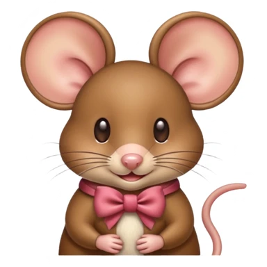 Ratón con un lazo  sticker