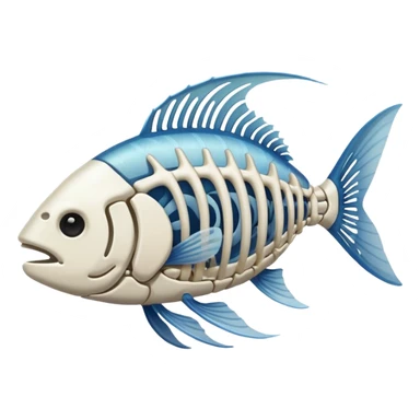 Fish t bones sticker