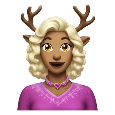 The gayest reindeer in drag sticker