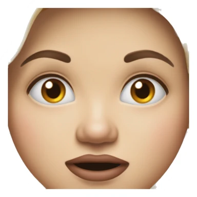 Un emoji avec les sourcils froncés la langue mordue qui sort et le coude en avant sa main contre sa face sticker
