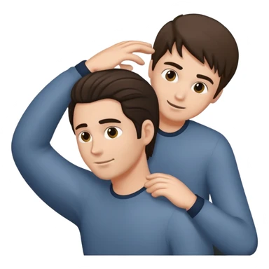 Hand grabbing a man’s hair  sticker