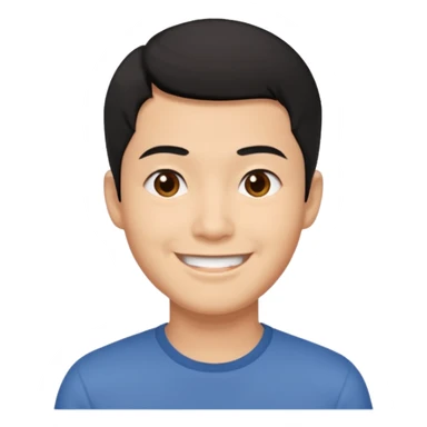 East Asian man sticker