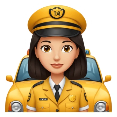  taxi driver woman sticker
