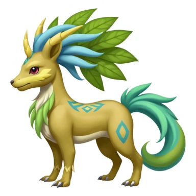Tribal Colorful Fruity Gay Manectric-Skiddo-Suicune-Virizion-Zygarde-fusion-hybrid-creature  sticker