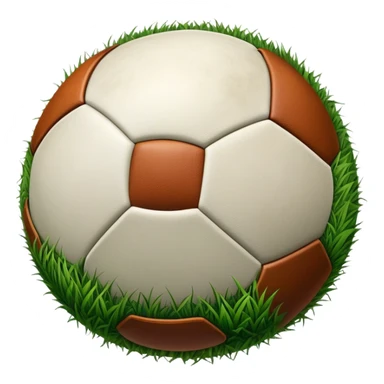 Cinematic Realistic image of an AFL ball resting on a lush, grassy field, showcasing weathered leather textures and intricate markings, bathed in soft, natural lighting that emphasizes its iconic role in the game sticker